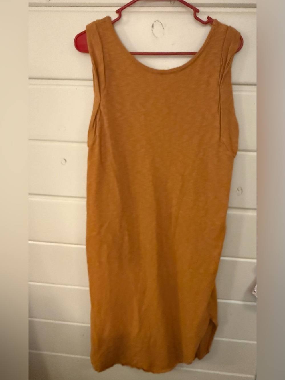 Free People beach Mustard Sleeveless Tank Dress